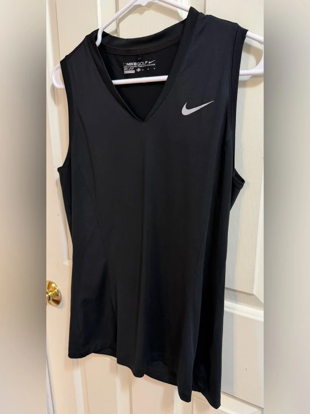 Nike Women’s Black Dri-FIT Sleeveless Golf Tank | M